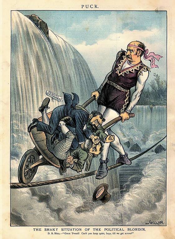 Cartoon, 1885. David B. Hill, Governor of New York, 1885–1891
