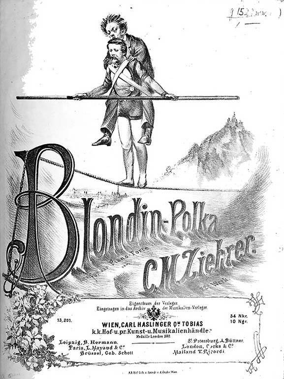 Music, 1864. Blondin et le chef d’orchestre
